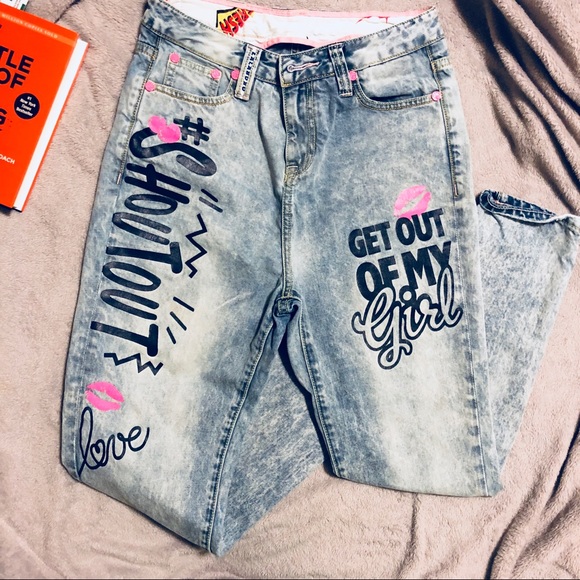 Lalabobo Denim - Lalabobo Statement Boyfriend/Mom Jeans